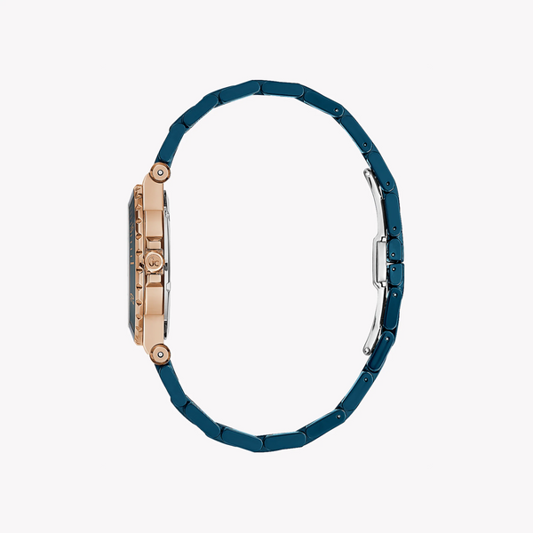 Guess Men's Rose Gold & Blue Watch, Stainless Steel | Y42003l7 by i-watch