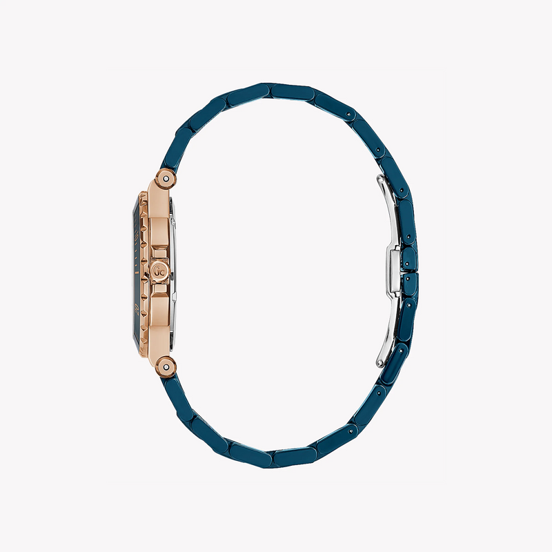 Guess Men's Rose Gold & Blue Watch, Stainless Steel | Y42003l7 by i-watch