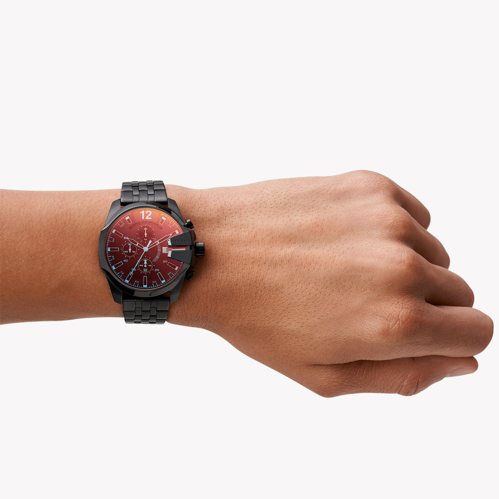 DIESEL DZ4566 BLACKOUT BOLD - MEN'S STAINLESS STEEL ANALOG WATCH WITH RUGGED DESIGN-i-Watch-4