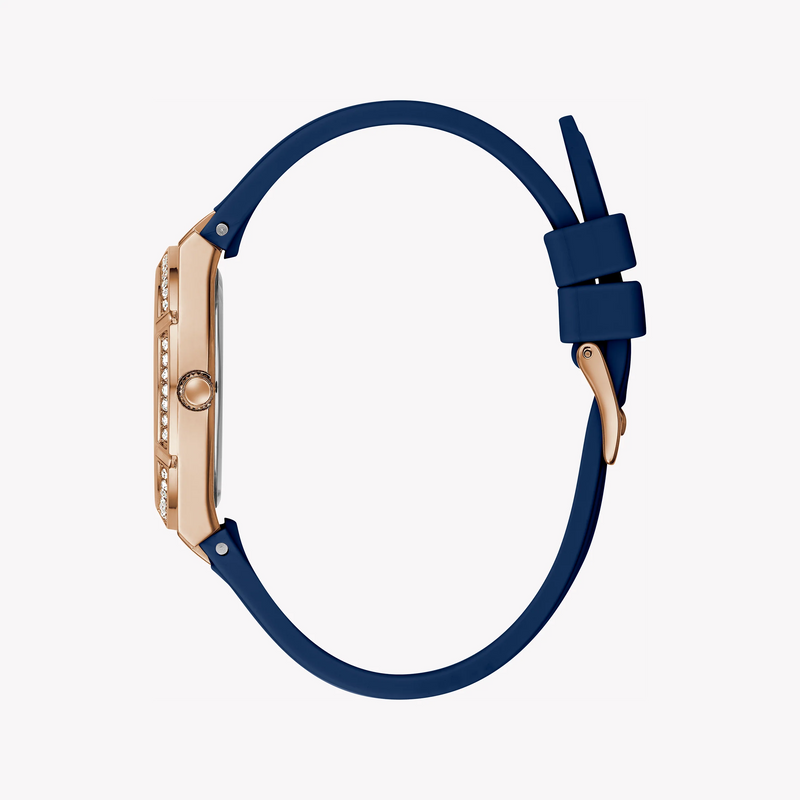 Guess Women's Rose Gold & Blue Silicone Watch | Gw0034l4 by i-watch