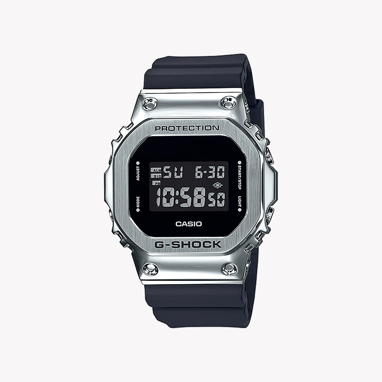 Casio G-Shock Men's Silver & Black Watch, Digital | Gm-5600-1er by i-watch
