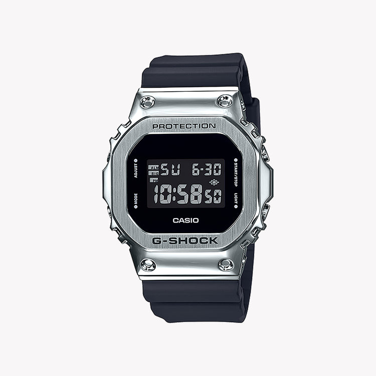 Casio G-Shock Men's Silver & Black Watch, Digital | GM-5600-1ER