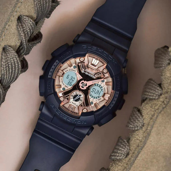 Casio G-Shock Gma-S120mf-2a2dr - Bold Blue Adventure Timepiece For Women With Resin BAnd and Digital Dial by i-watch