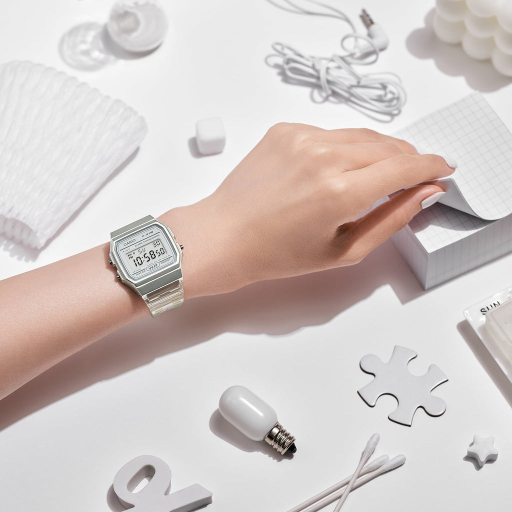 CASIO F-91WS-7DF ADVENTURE READY - STYLISH WOMEN'S WHITE RESIN WATCH-i-Watch-4