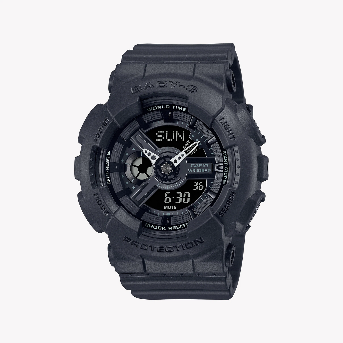 Casio Baby-G Ba-110xbc-1adr - Bold Black Sporty Timepiece For Women by i-watch