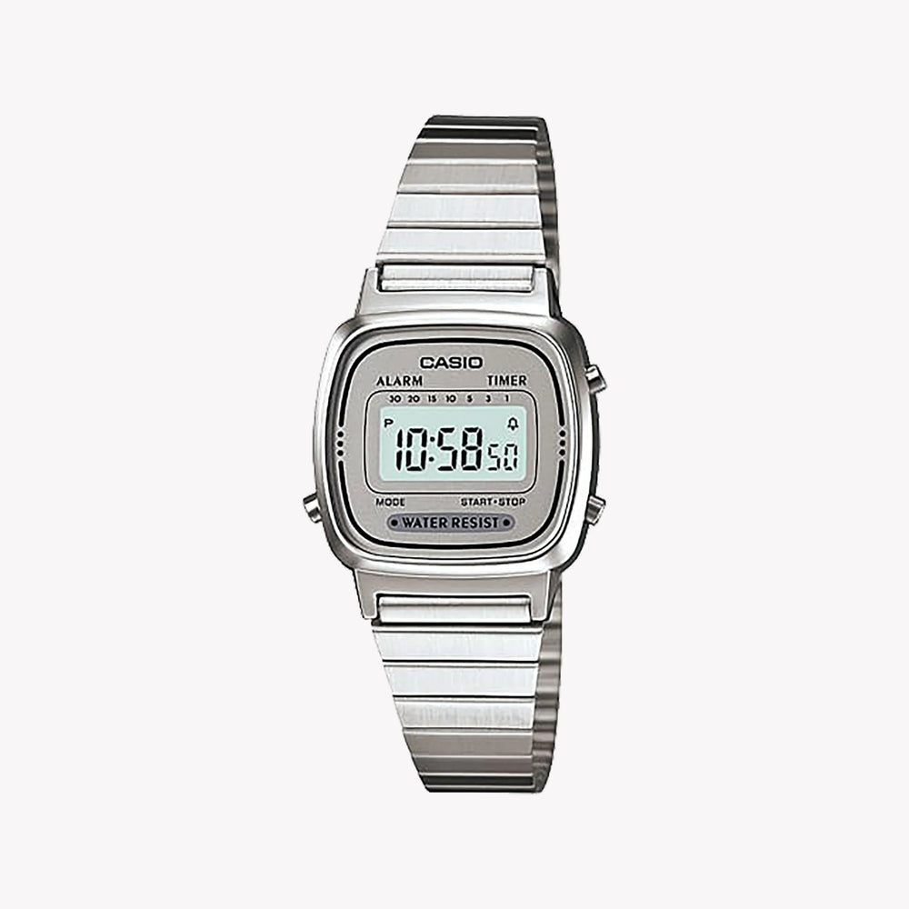 Timeless Elegance Unisex Resin & Silver Watch | La-670wea-7ef by i-watch