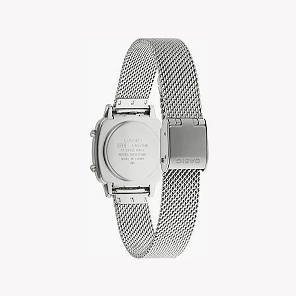 LA-670WEM-7EF TIMELESS ELEGANCE - UNISEX CLASSIC SILVER QUARTZ WATCH WITH MINIMALIST DESIGN-i-Watch-2