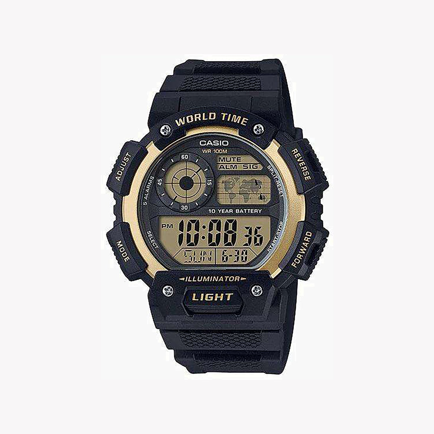 Montre analogique CASIO AE-1400WH-9AVDF pour homme, boîtier de 51 mm