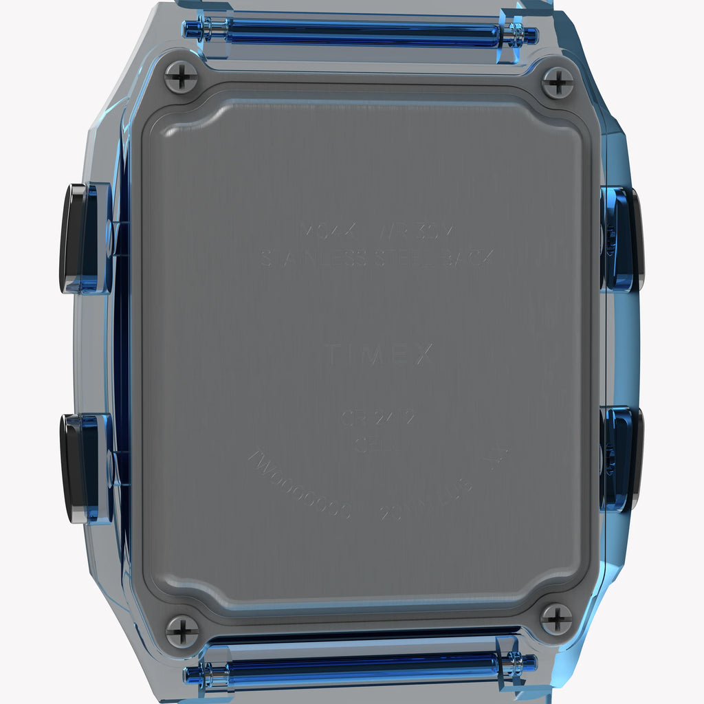 TIMEX Q LCA TRANSPARENT BLUE RETRO DIGITAL WATCH - VINTAGE VIBES REIMAGINED-i-Watch-3