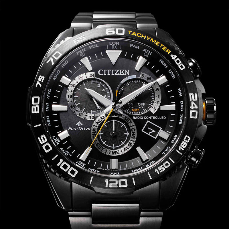 Citizen Cb5037-84e Powerful Performance - Men's Stainless Steel Eco-Drive Watch by i-watch