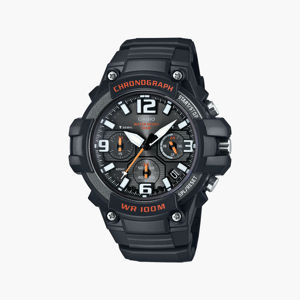 Casio Men's Black Resin Watch, Black Dial | Mcw-100h-7a by i-watch