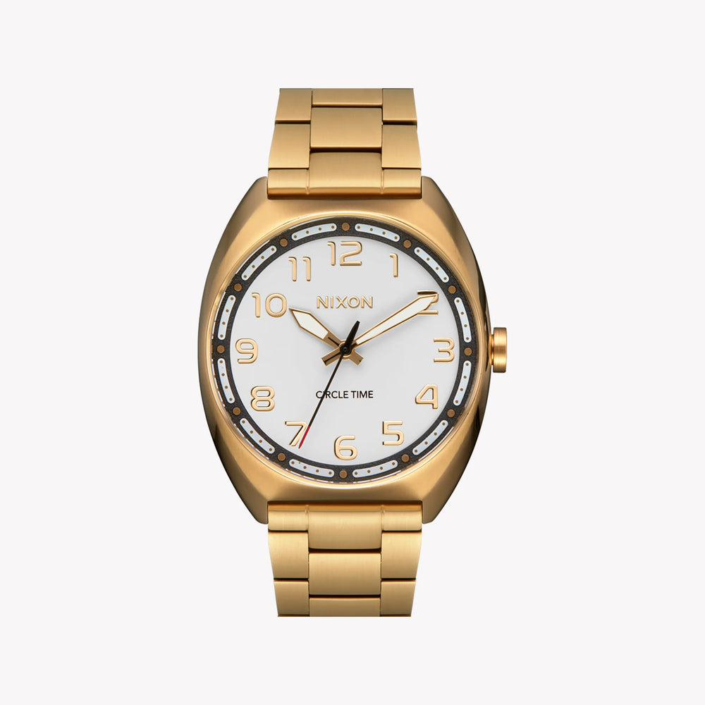 Nixon Men's Gold Stainless Steel Watch, White Dial | A1401-1809 by i-watch