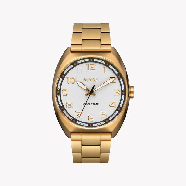 Nixon Men's Gold Stainless Steel Watch, White Dial | A1401-1809 by i-watch