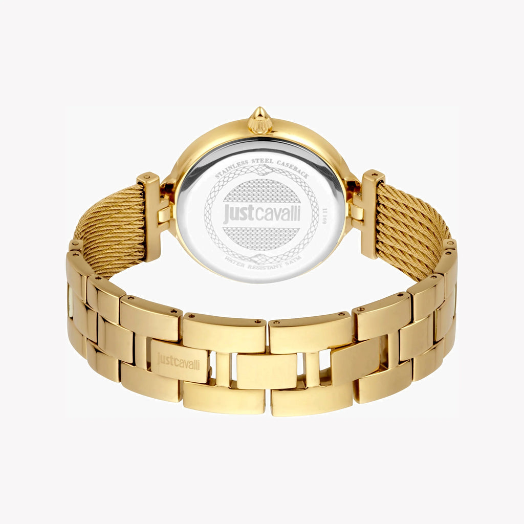 JUST CAVALLI Women's Watch with Gold Stainless Steel Case and Gold Stainless Steel Band-i-Watch-3
