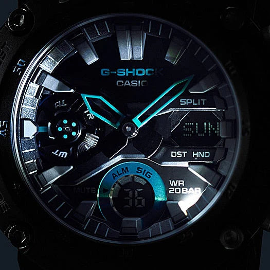 G-Shock Men's Black & Blue Resin Watch, Bold Design | Ga-2000-1a2dr by i-watch