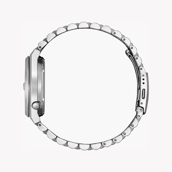 Dynamic Precision Men's Stainless Steel Watch, Silver | Nj0150-56w by i-watch