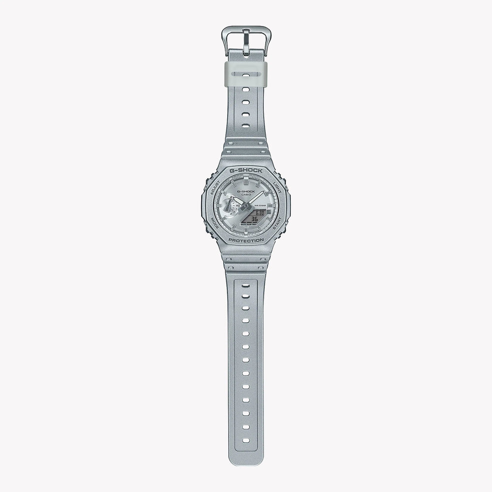 G-Shock Men's Silver Resin Watch, Sporty Style | Ga-2100ff-8adr by i-watch