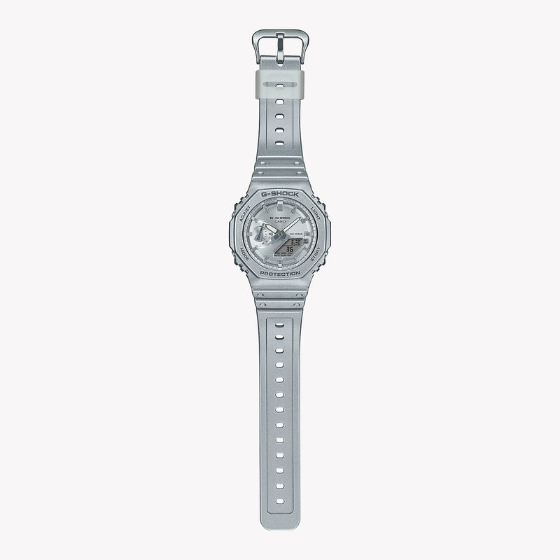 G-Shock Men's Silver Resin Watch, Sporty Style | Ga-2100ff-8adr by i-watch