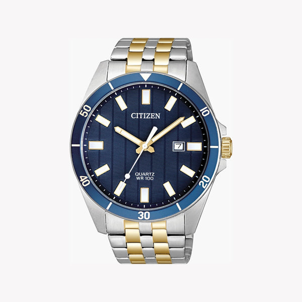 Citizen Bi5054-53l - Bold Performance Men's Watch - Blue Dial, Stainless Steel Band, Water Resistant by i-watch