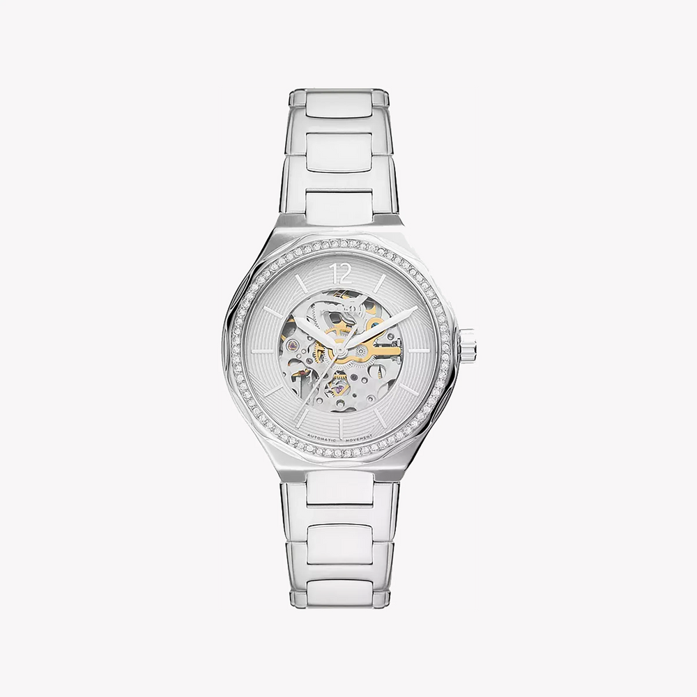 Fossil Women's Silver Stainless Steel Watch, White Dial | Bq3788 by i-watch