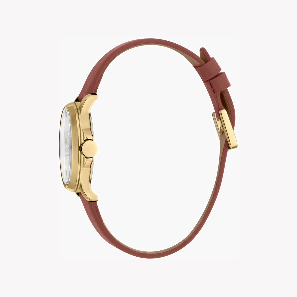 Esprit Women's Brown Leather Watch, Silver Dial | Es1l226m0045 by i-watch