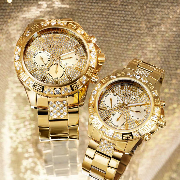 Guess Women's Gold Stainless Steel Watch, Champagne Dial | Gw0796g2 by i-watch