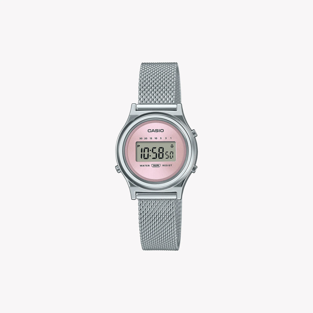 Casio Women's Silver Mesh Watch, Stainless Steel | La700wem-4aef by i-watch
