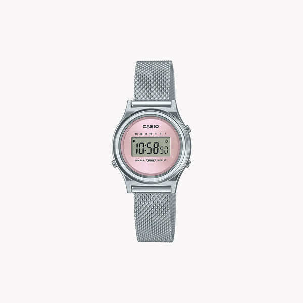 Casio Women's Silver Mesh Watch, Stainless Steel | La700wem-4aef by i-watch