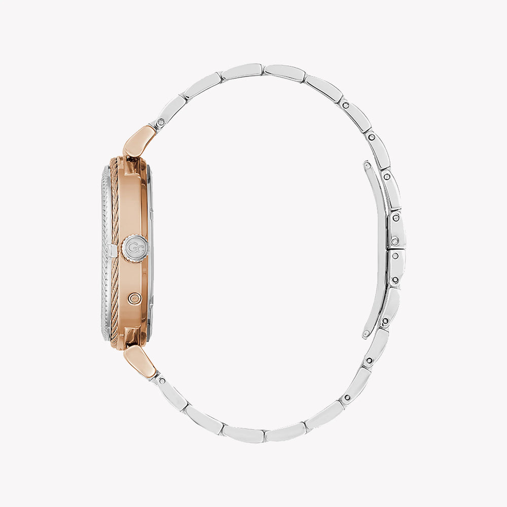 Guess Collection Men's Rose Gold Watch, Silver Band | Y76001l1mf by i-watch