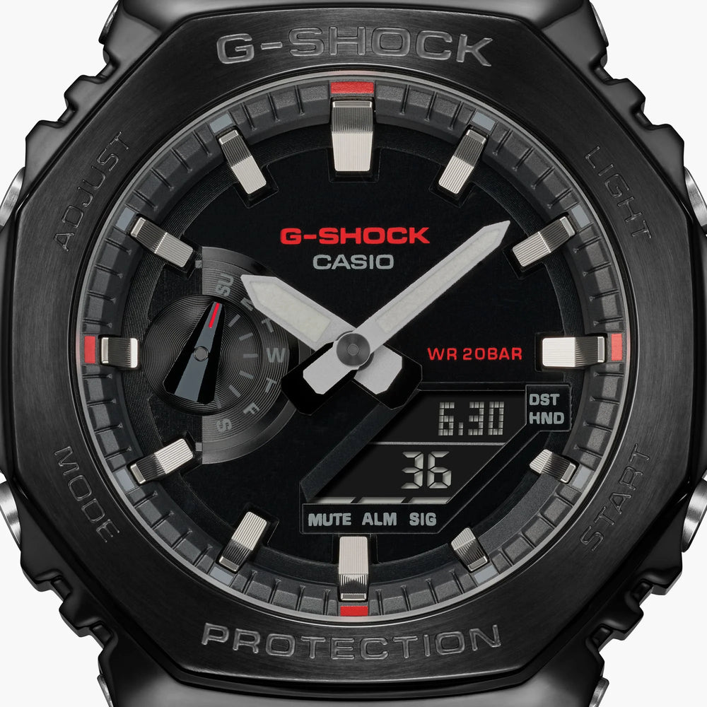 G-Shock Men's Black Stainless Steel, Black Resin | Gm-2100cb-1adr by i-watch
