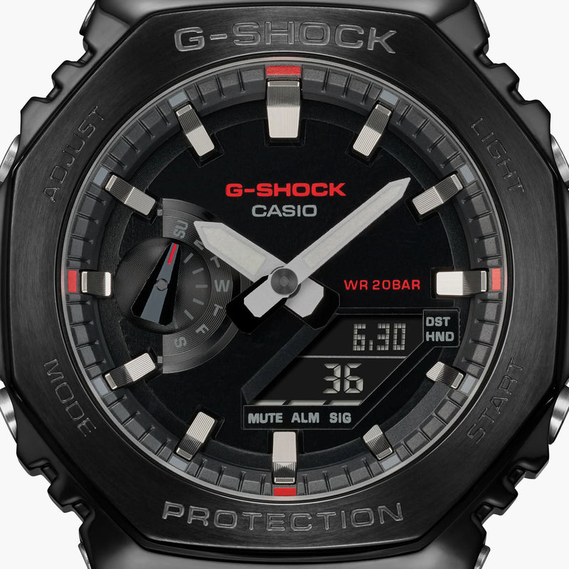 G-Shock Men's Black Stainless Steel, Black Resin | Gm-2100cb-1adr by i-watch