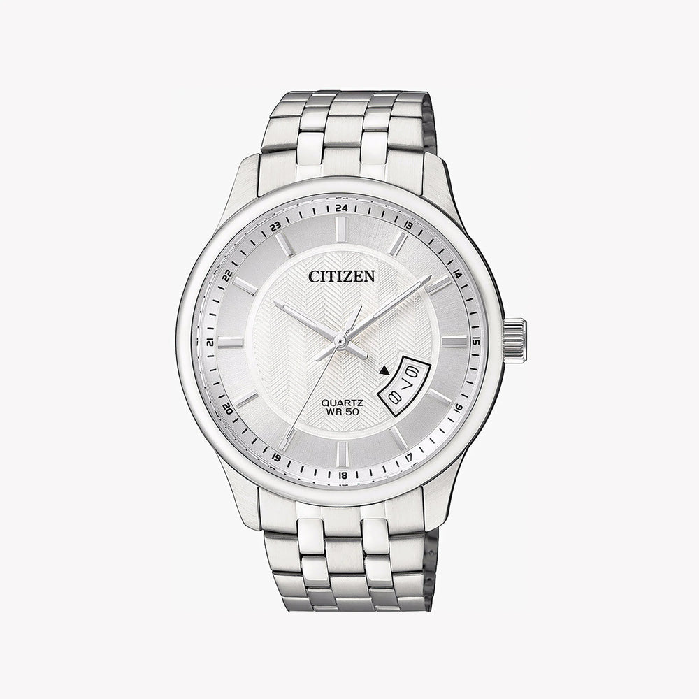 Citizen Men's Silver Stainless Steel Watch, Silver Dial | Bi1050-81a by i-watch