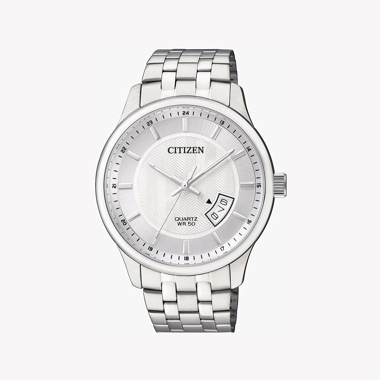 Citizen Men's Silver Stainless Steel Watch, Silver Dial | Bi1050-81a by i-watch