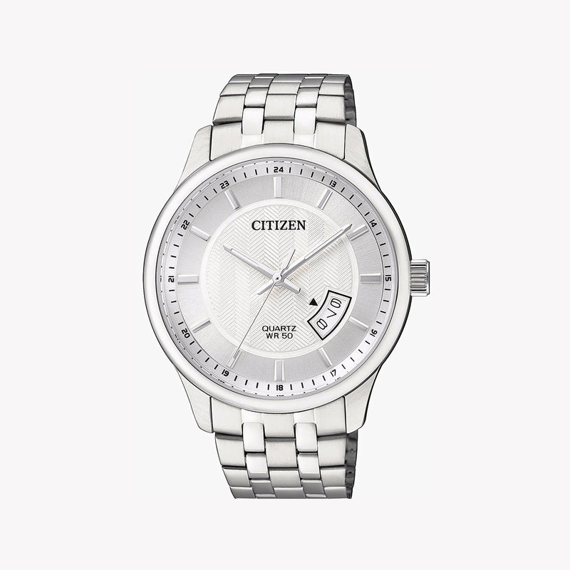 Citizen Men's Silver Stainless Steel Watch, Silver Dial | Bi1050-81a by i-watch