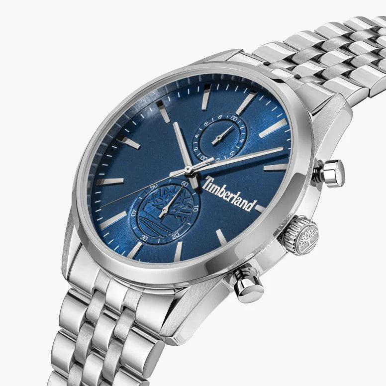 Timberland Men's Silver Watch, Blue Dial | Tdwgi0068701 by i-watch