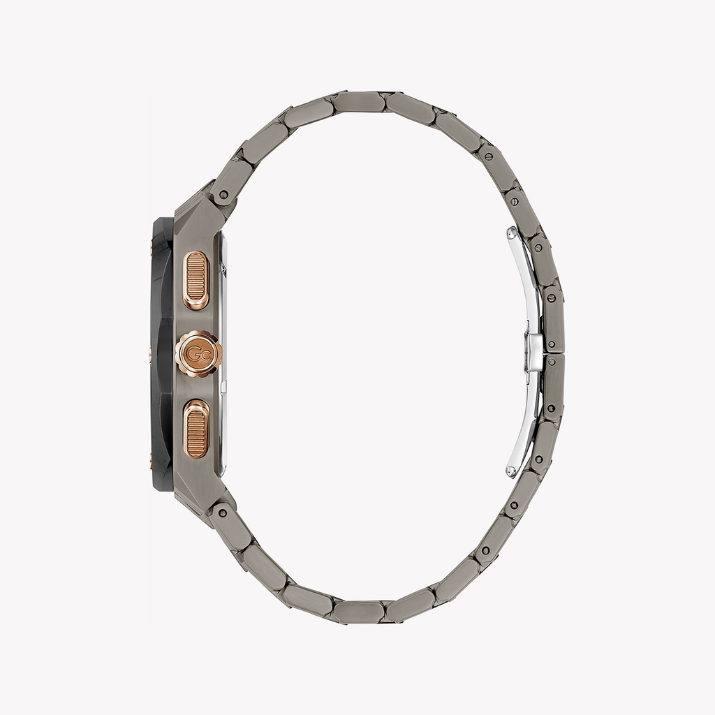 GUESS COLLECTION Z37002G2MF - MODERN MYSTIQUE MEN'S WATCH with Black Case and Grey Stainless Steel Band-i-Watch-2