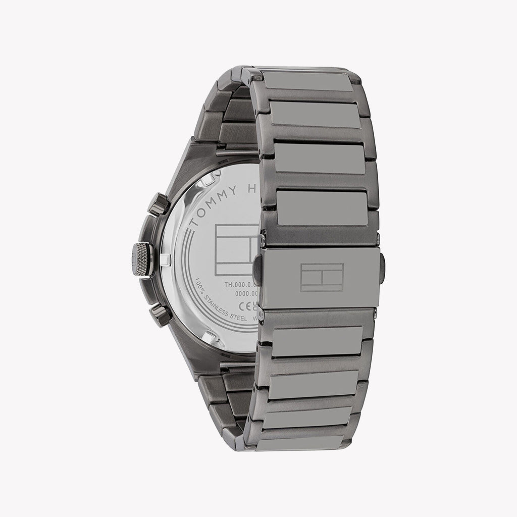 TOMMY HILFIGER 1687494 MEN'S TIMEPIECE - MODERN GREY STAINLESS STEEL & BLUE DIAL ELEGANCE-i-Watch-3