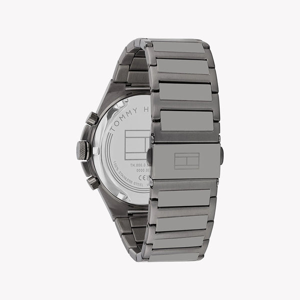 Tommy Hilfiger Men's Grey Stainless Steel, Blue Dial | 1687494 by i-watch