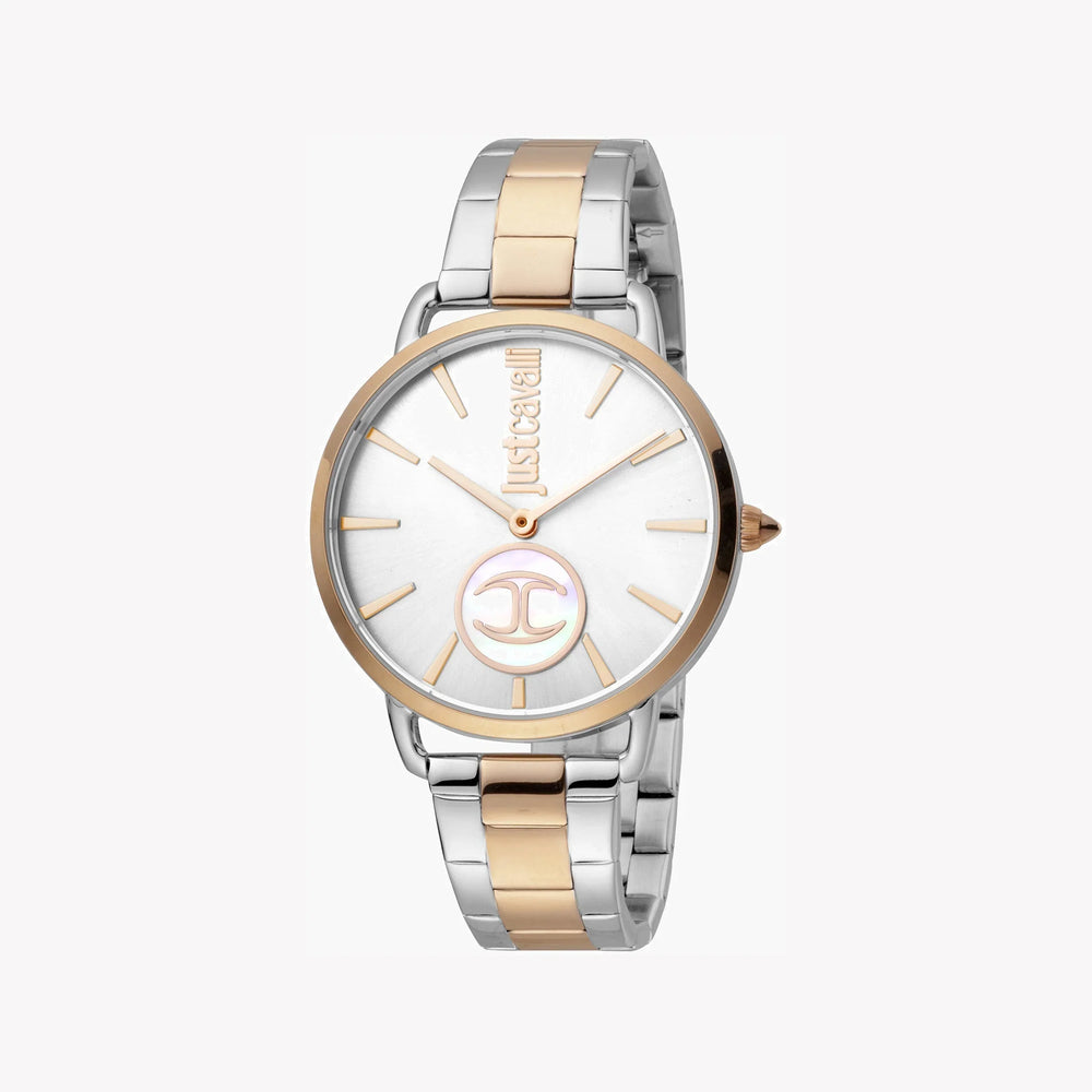 Just Cavalli Women's Silver & Rose Gold Watch, Silver Dial | Jc1l117m0095 by i-watch