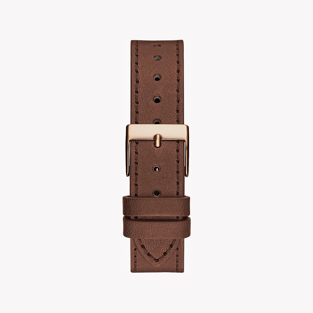 Guess Women's Rose Gold Watch, Brown Leather Band | Gw0548l2 by i-watch
