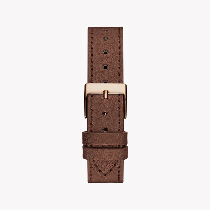 Guess Women's Rose Gold Watch, Brown Leather Band | Gw0548l2 by i-watch