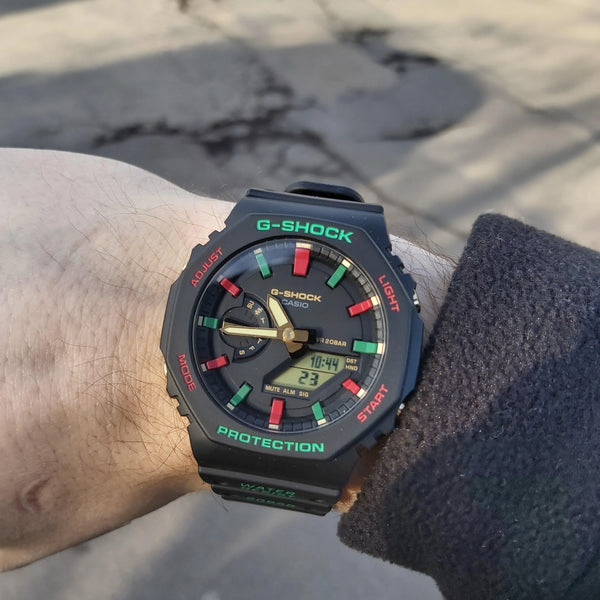 Casio G-Shock Ga-2100th-1adr Oak - Adventure Awaits Black Resin Men's Watch by i-watch