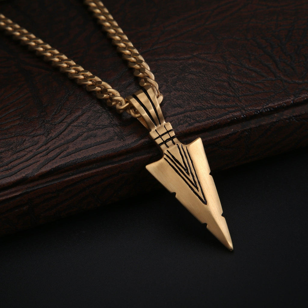 Zink Men's Gold Stainless Steel Necklace | Zjpd019g