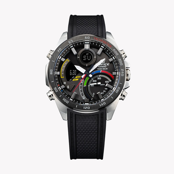 Ecb Men's Stainless Steel Watch, Black Resin Strap | Ecb-900mp-1aef by i-watch