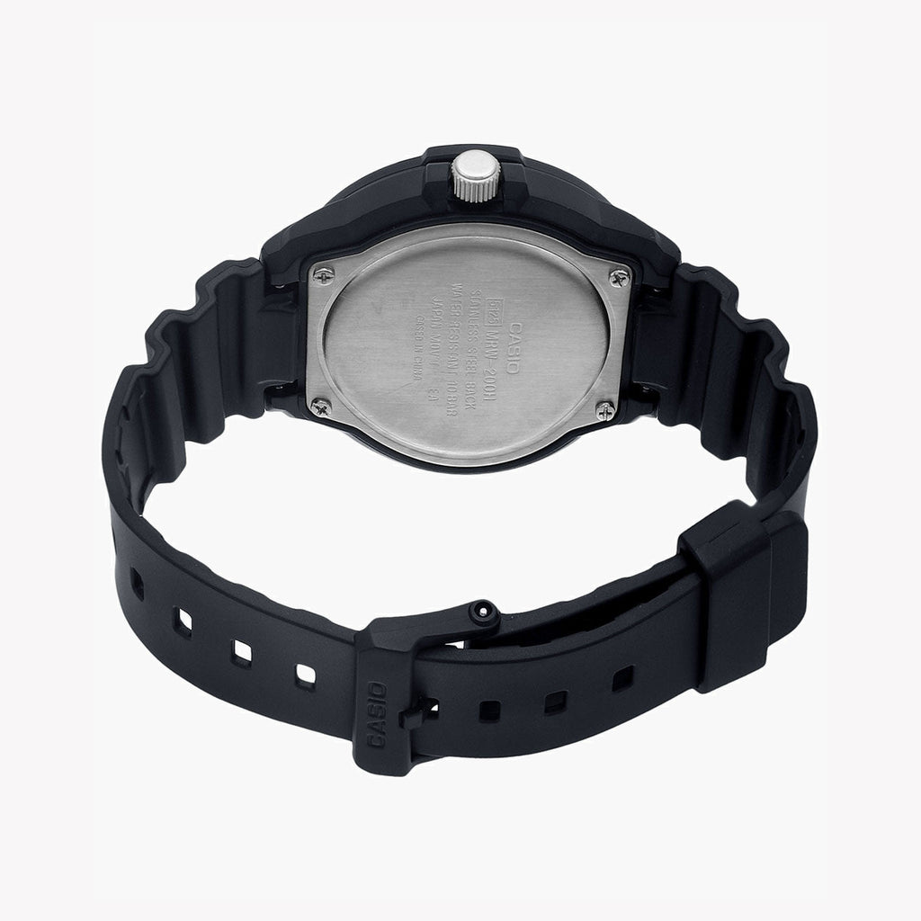 CASIO MRW-200H-1BVDF VERSATILE PERFORMANCE - MEN'S SPORTY BLACK RESIN WATCH WITH WATER RESISTANCE-i-Watch-3