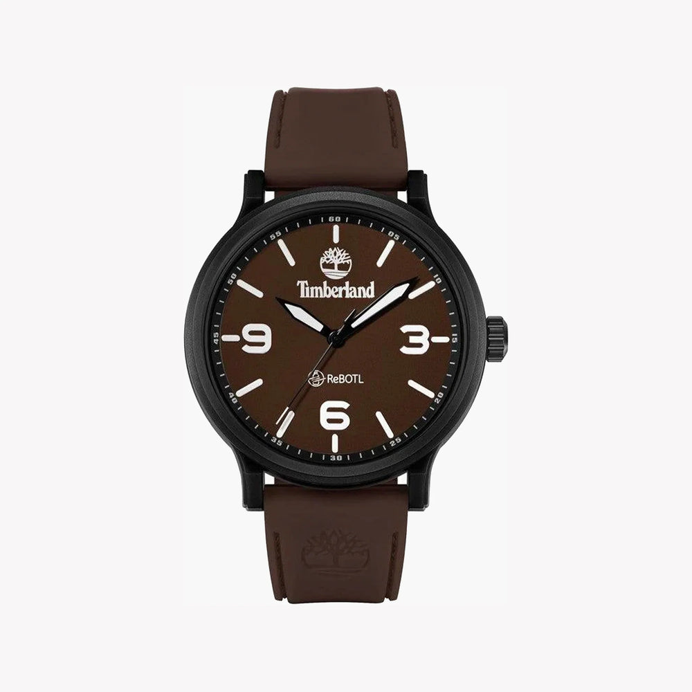 Timberland Men's Black Stainless Steel Watch, Brown Dial | Tdwgm0029507 by i-watch
