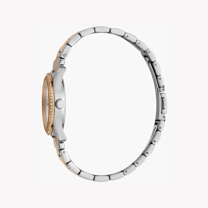 Esprit Women's Silver & Rose Gold Watch, Silver Dial | Es1l101m0095 by i-watch