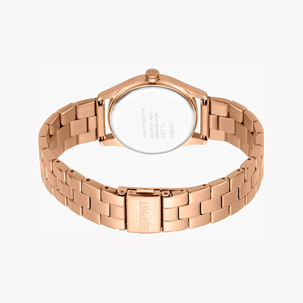 Esprit Women's Rose Gold Watch, Stainless Steel Band | Es1l121m0065 by i-watch