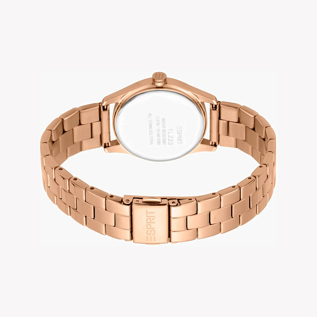 ESPRIT Women's Watch with Rose Gold Stainless Steel Case and Rose Gold Stainless Steel Band-i-Watch-4