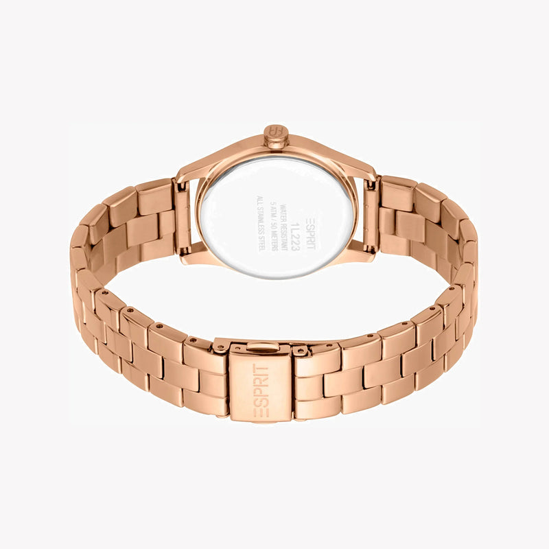 Esprit Women's Rose Gold Watch, Stainless Steel Band | Es1l121m0065 by i-watch